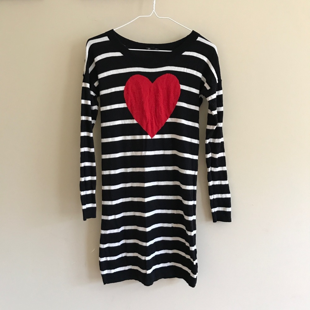 Express sweater dress with heat detail Size XS